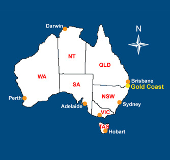 Gold Coast Map